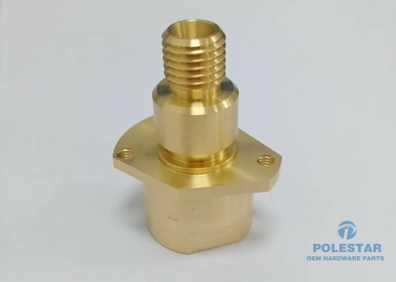 CNC Brass CuZn39Pb3 Water Meter Connection Parts for Pipe Fitting