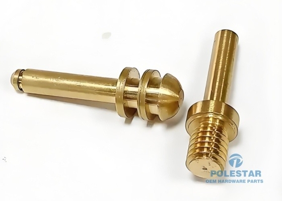 Tin Plated Brass CNC Machining 3 Axis Electroplating CNC Machined Parts For Valves