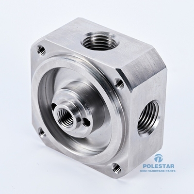 Precision CNC Fuel Valve Bodies Agricultural Tractors Stainless Steel 316L