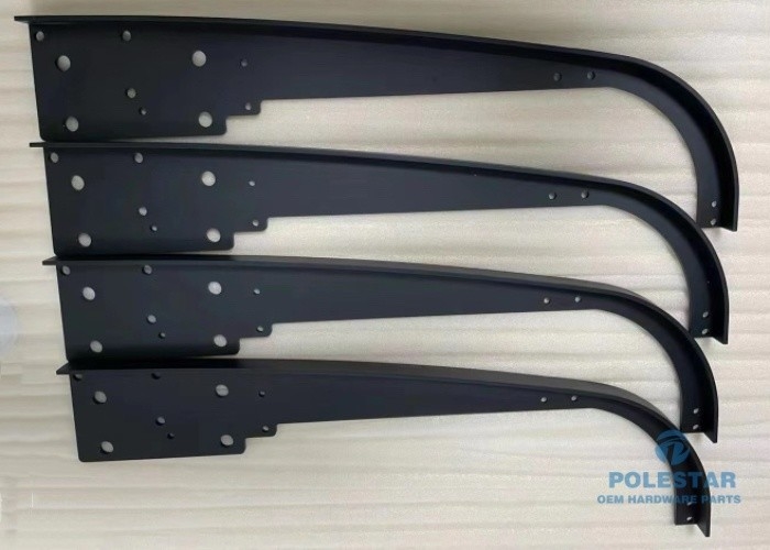 CNC Machined Black Anodized Aluminum Awning Bracket For Balcony Canopy