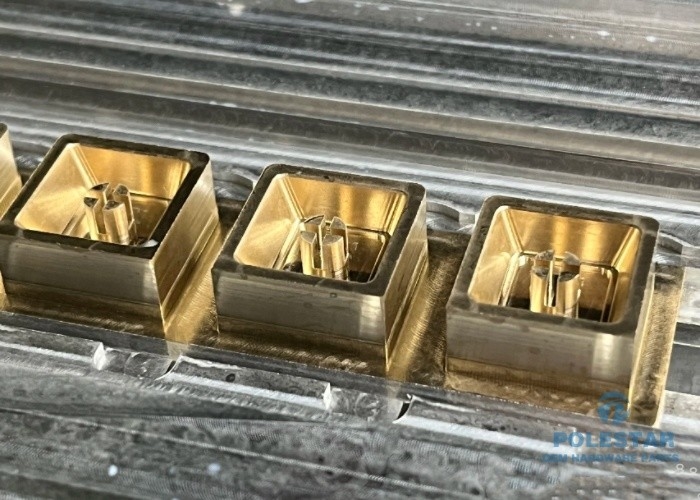 Stable Gold Plated Brass CNC Machining For Electronics Customized