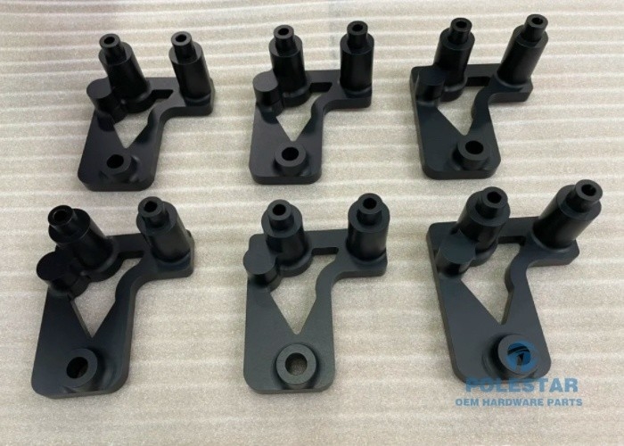 Black Anodized Custom Cnc Aluminum Parts OEM Aluminum Parts Machining