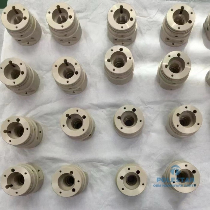 Chemical Resistant PVC Plastic CNC Machining For Pipe Fittings