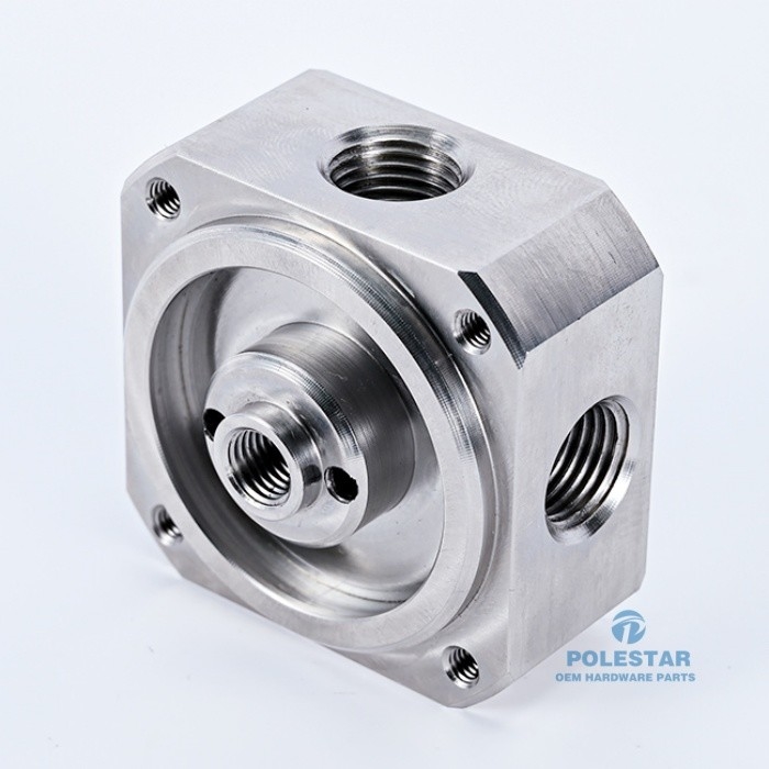 Precision CNC Fuel Valve Bodies Agricultural Tractors Stainless Steel 316L