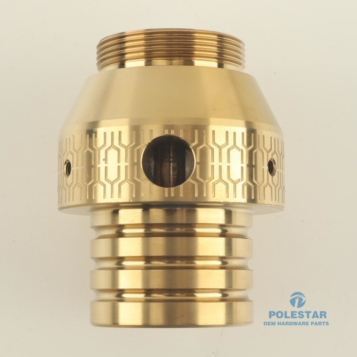 C36000 Nickel Plated Brass CNC Machined Showerhead Adapters Rapid Prototypes