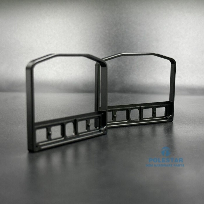 Aluminum 7075 CNC Motor Mount Brackets Vibration Isolation Black Anodizing