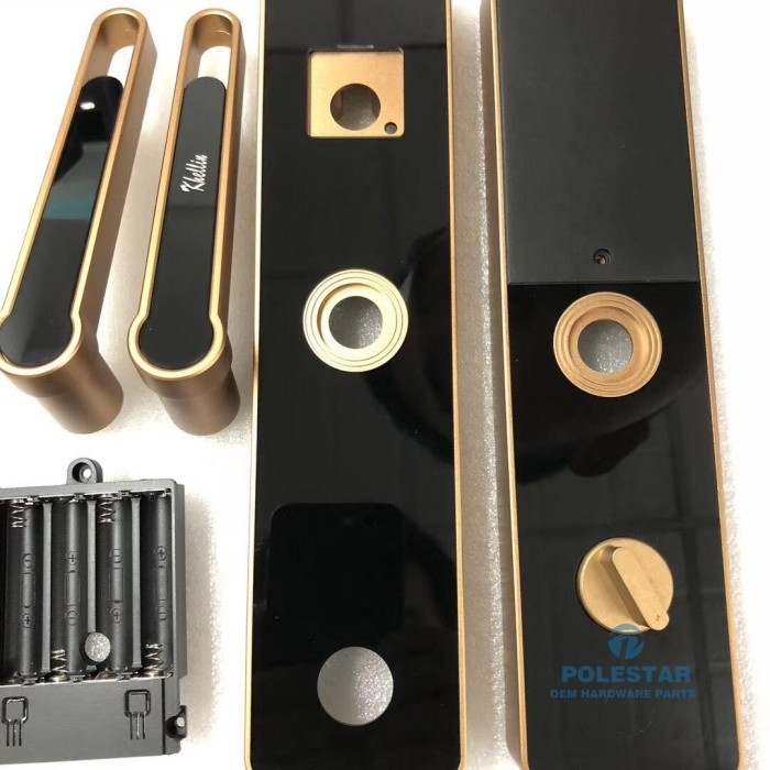 Aesthetic Electronic Lock Handles CNC Milled Parts Aluminum 6061 T6