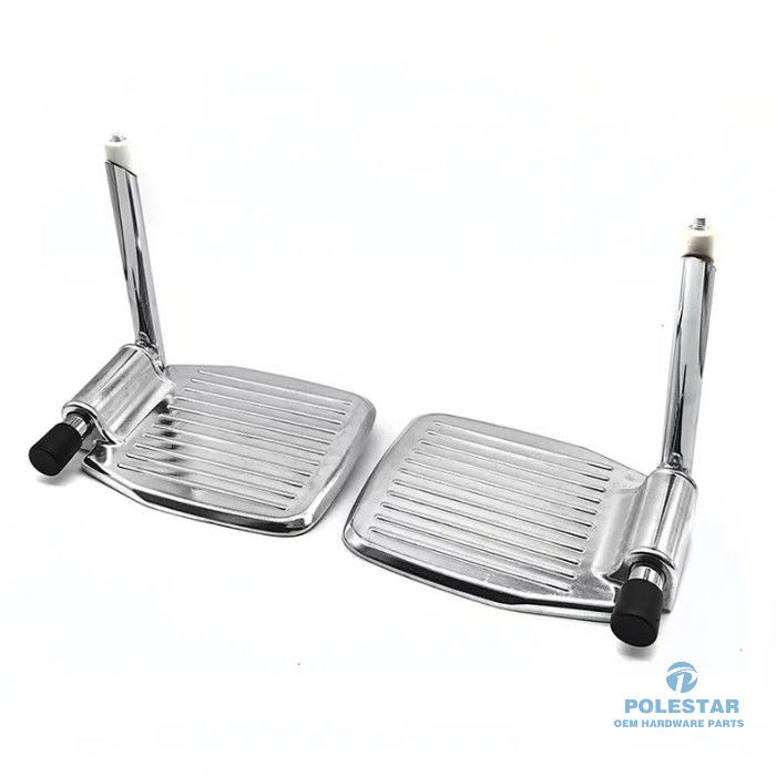 Folding Footrest CNC Machining Aluminum Alloy Electric Wheelchair Spare Parts