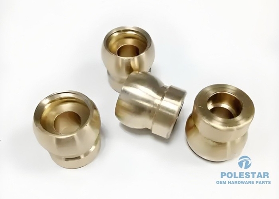 Stable Gold Plated Brass CNC Machining For Electronics Customized